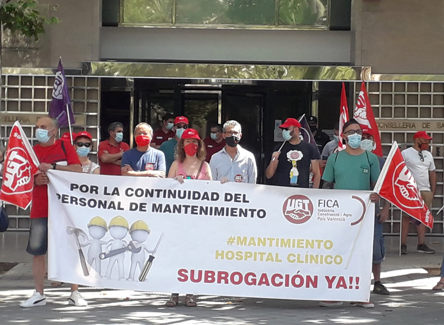 UGT FICA PV exige garantizar la estabilidad del empleo del personal de mantenimiento de la administración pública valenciana